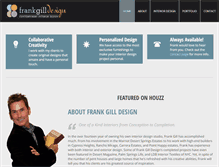 Tablet Screenshot of frankgilldesign.com